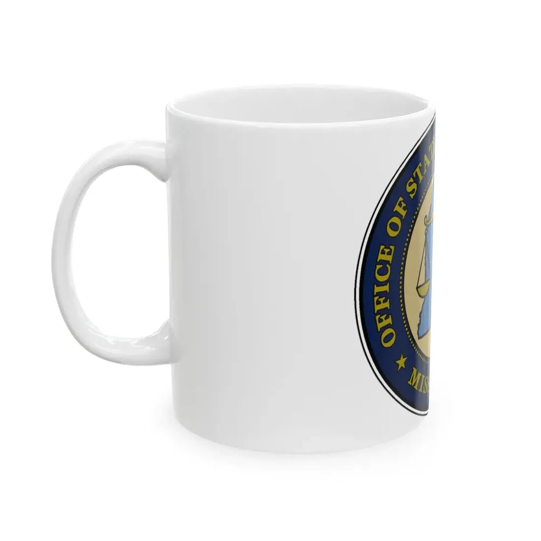 Seal of the Mississippi Office of State Public Defender - White Coffee Mug - Go Mug Yourself