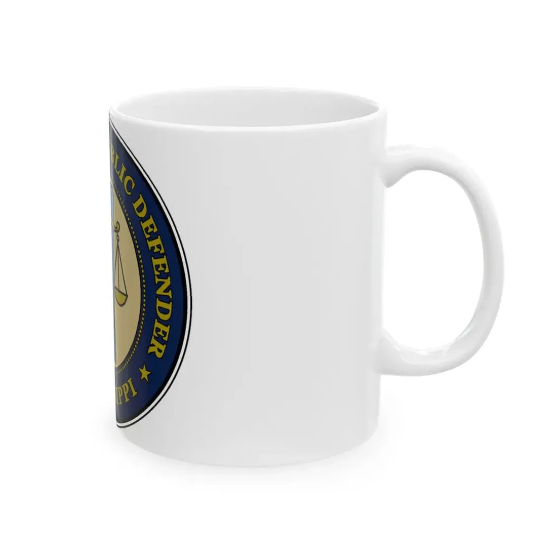 Seal of the Mississippi Office of State Public Defender - White Coffee Mug - Go Mug Yourself