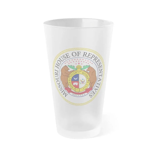 Seal of the Missouri House of Representatives - Frosted Pint Glass 16oz 16oz Frosted - Go Mug Yourself