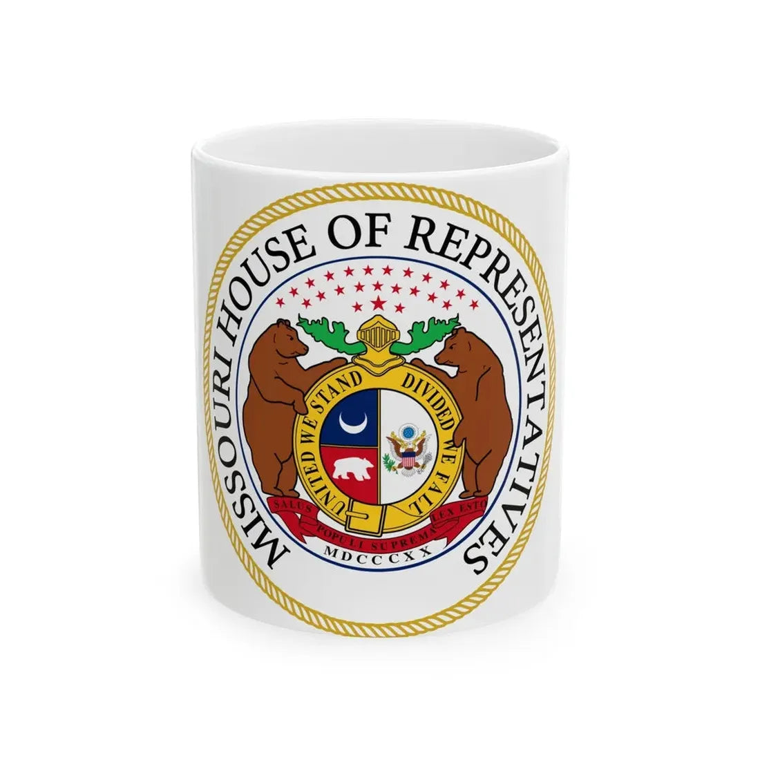 Seal of the Missouri House of Representatives - White Coffee Mug 11oz - Go Mug Yourself