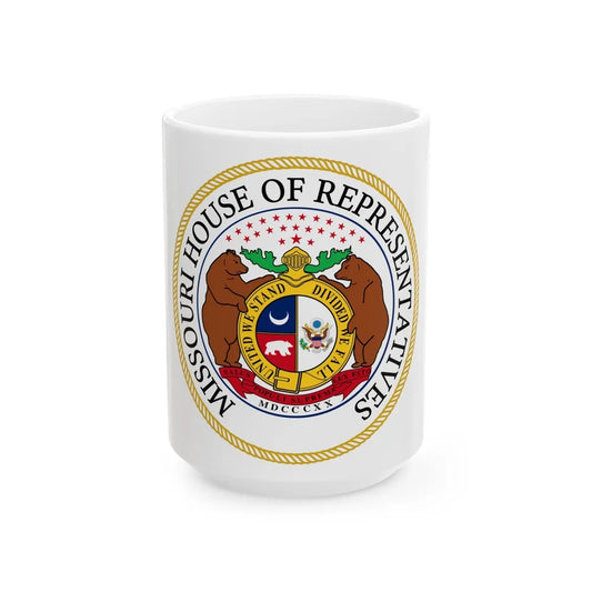 Seal of the Missouri House of Representatives - White Coffee Mug-15oz-Go Mug Yourself