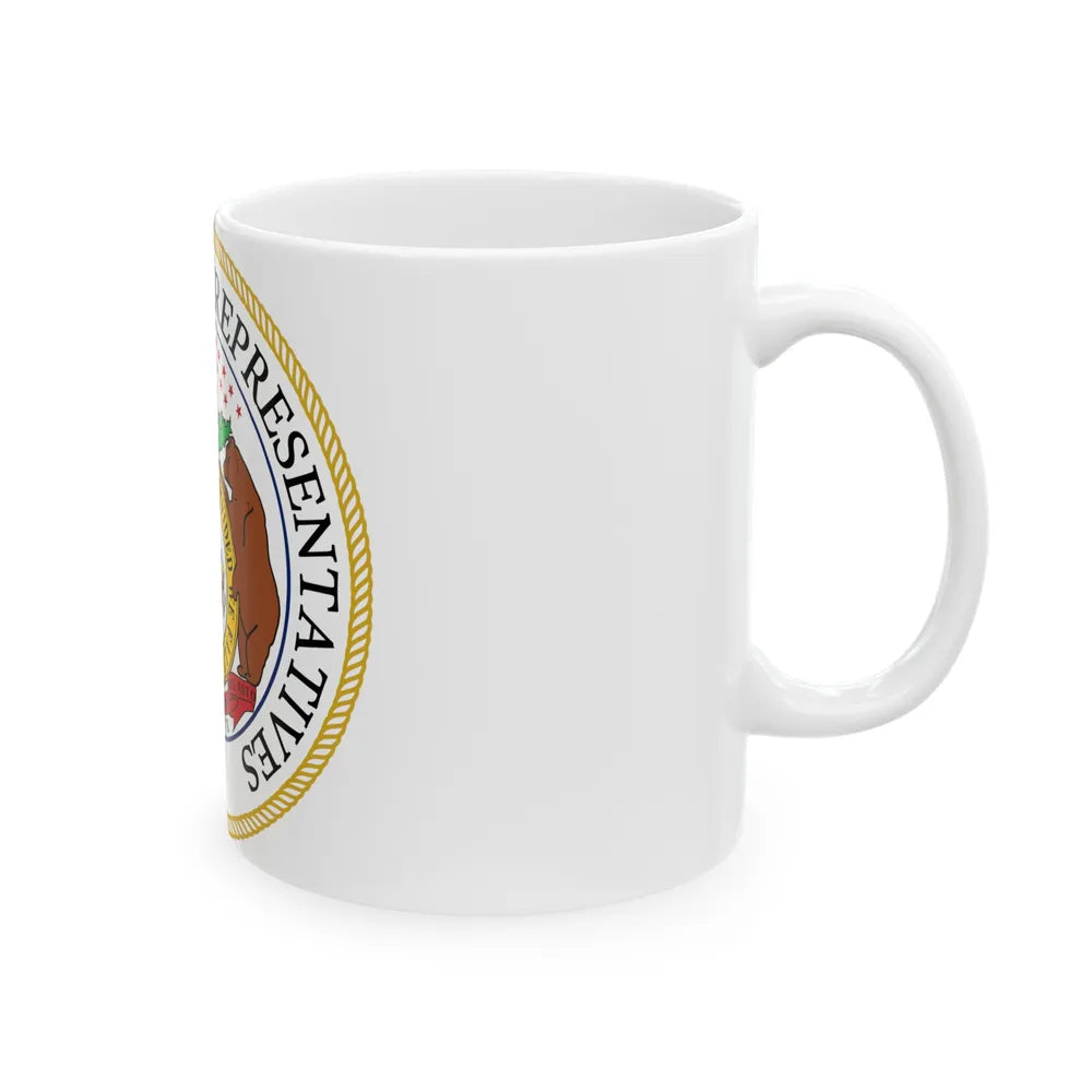 Seal of the Missouri House of Representatives - White Coffee Mug-Go Mug Yourself