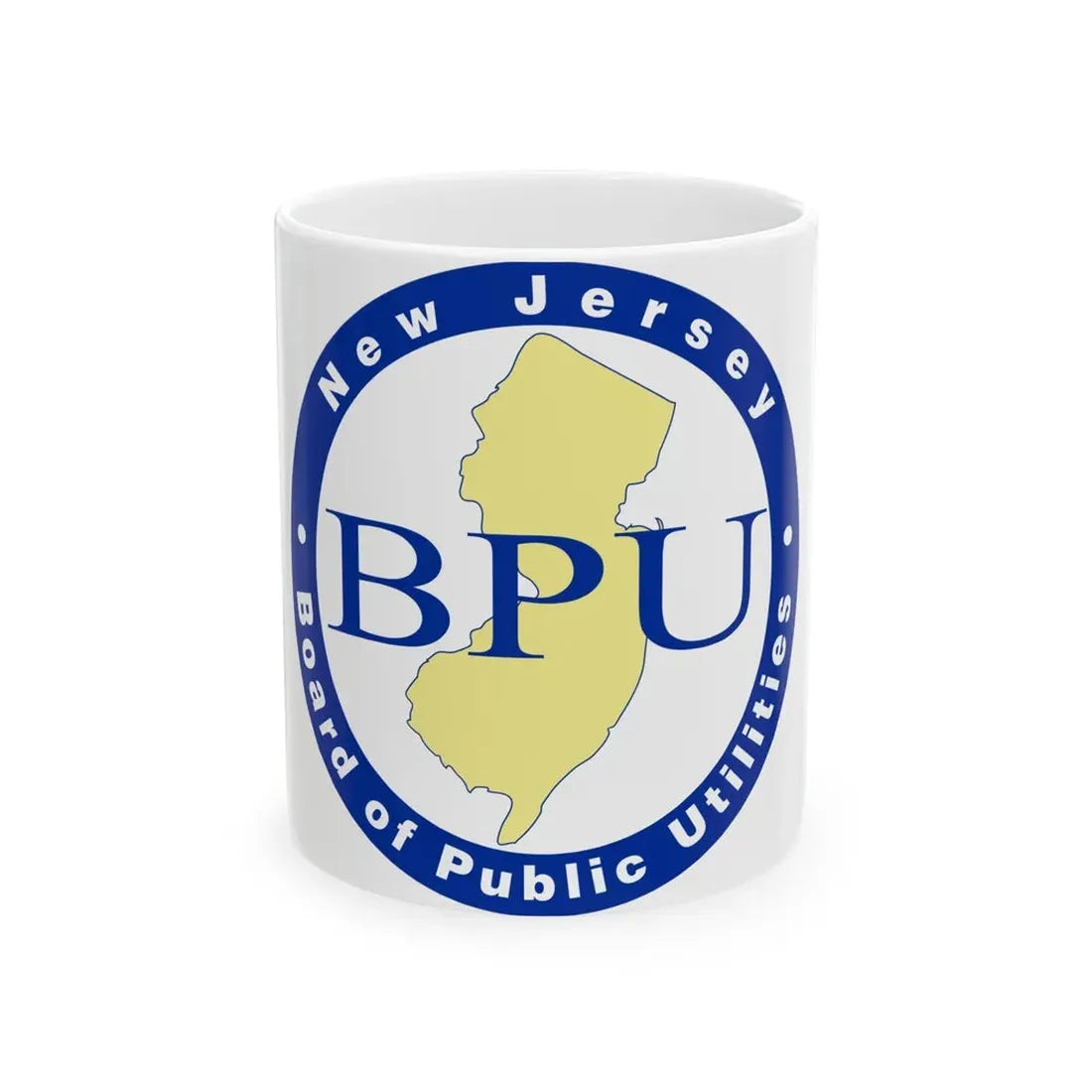 Seal of the New Jersey Board of Public Utilities - White Coffee Mug 11oz - Go Mug Yourself