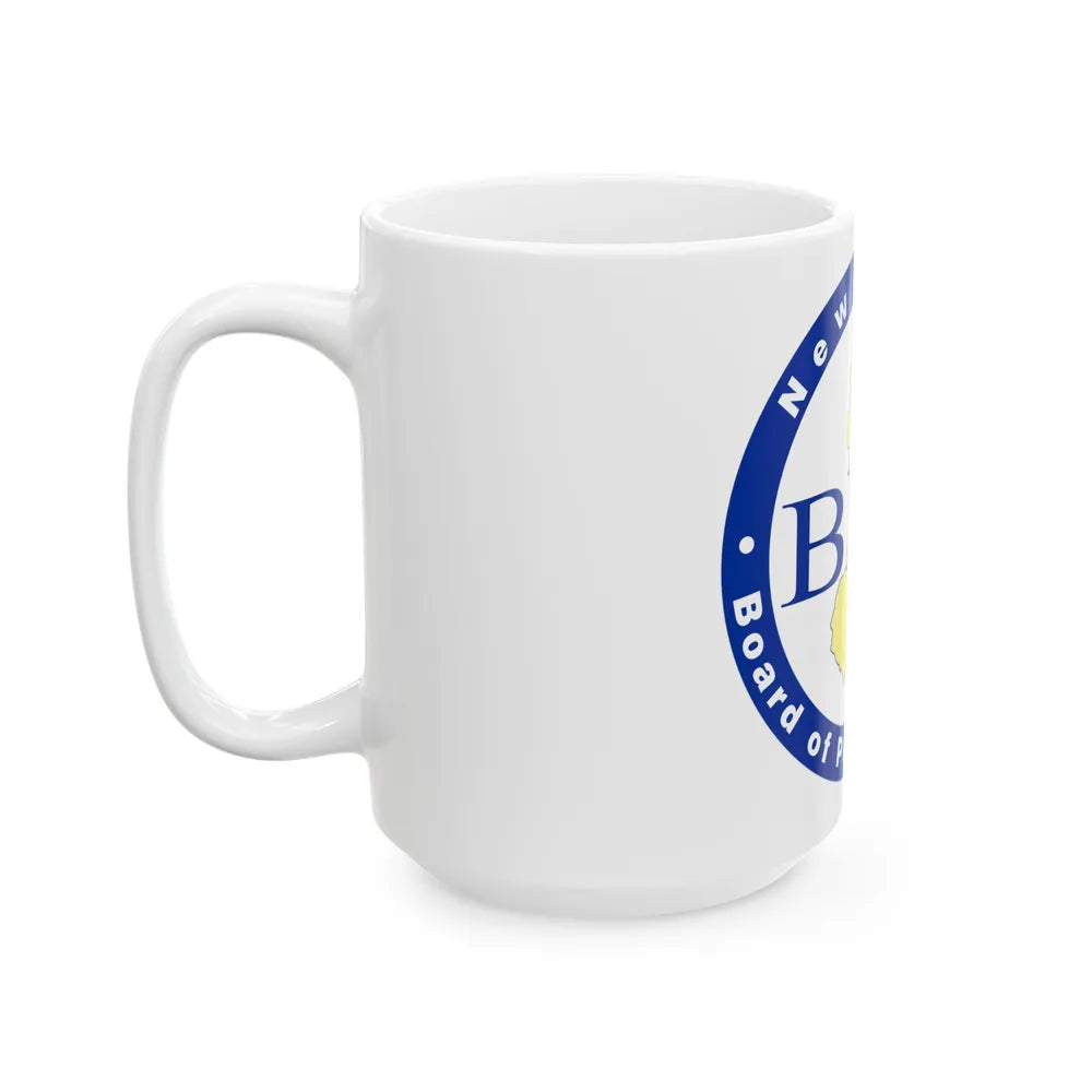 Seal of the New Jersey Board of Public Utilities - White Coffee Mug-Go Mug Yourself