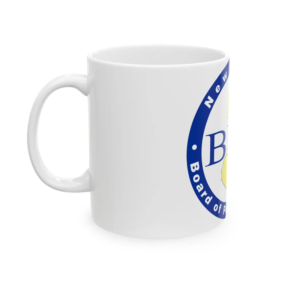 Seal of the New Jersey Board of Public Utilities - White Coffee Mug-Go Mug Yourself