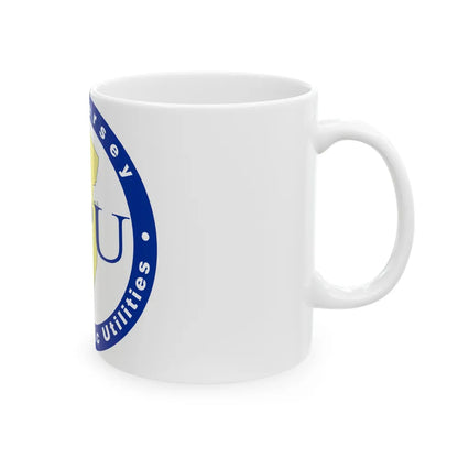 Seal of the New Jersey Board of Public Utilities - White Coffee Mug-Go Mug Yourself