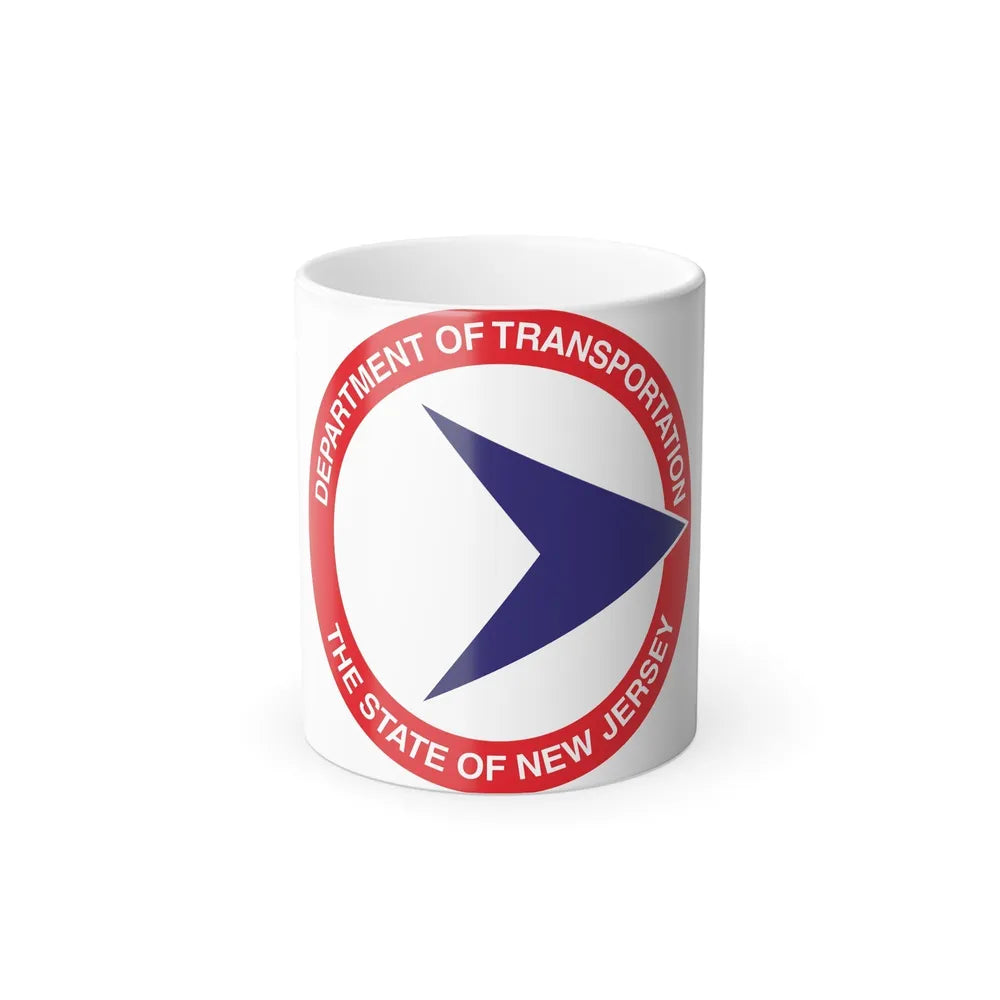 Seal of the New Jersey Department of Transportation - Color Changing Mug 11oz-11oz-Go Mug Yourself