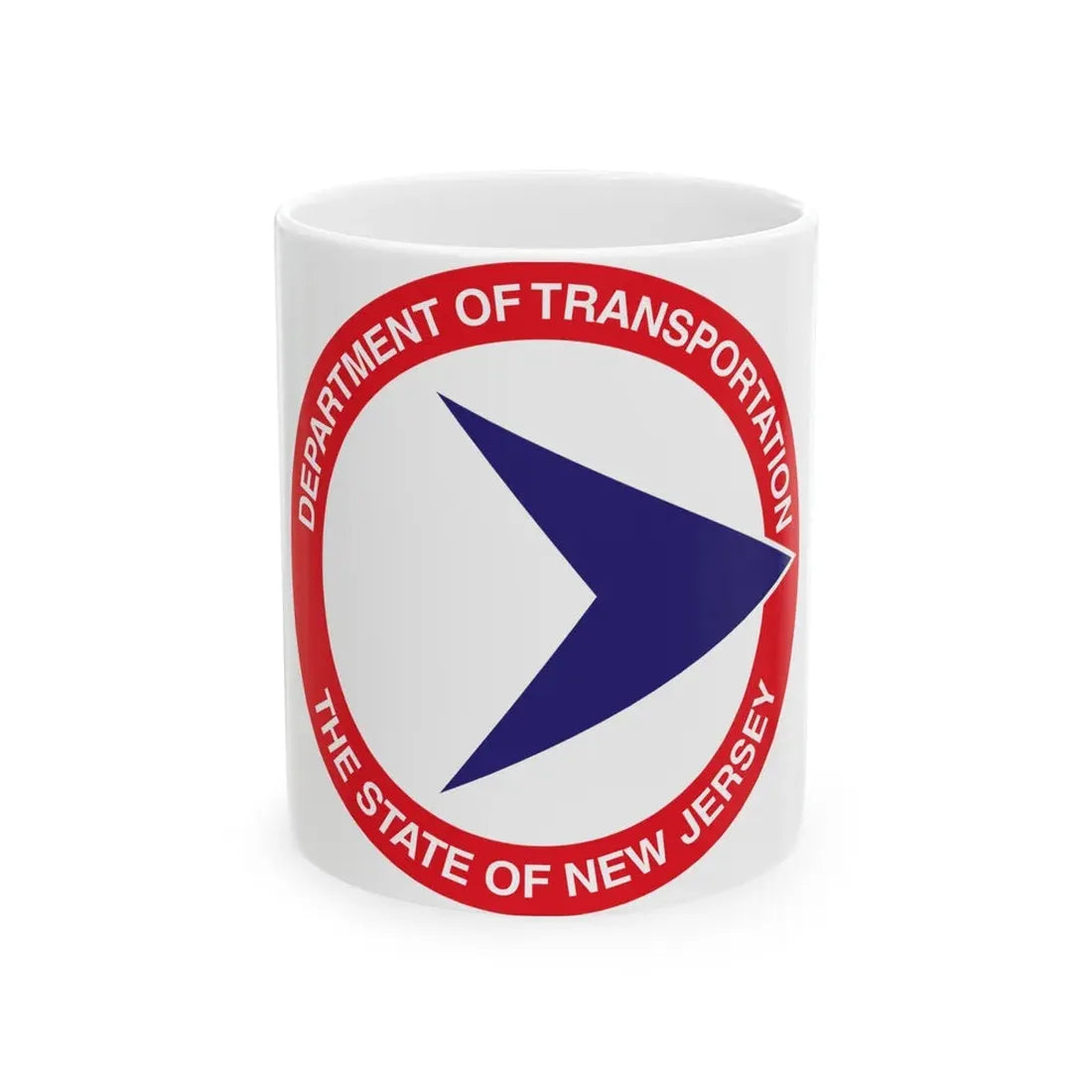 Seal of the New Jersey Department of Transportation - White Coffee Mug 11oz - Go Mug Yourself