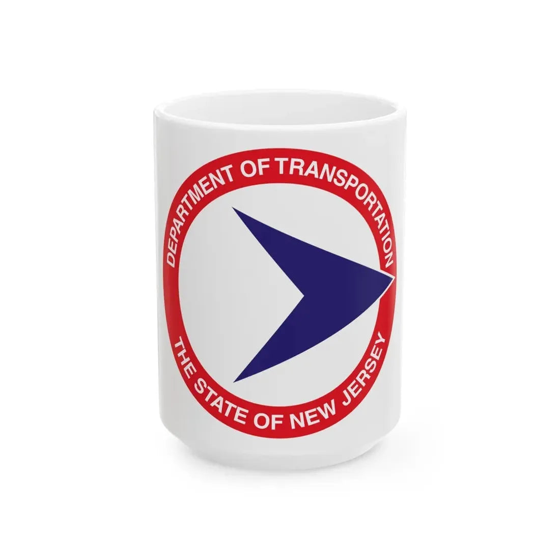 Seal of the New Jersey Department of Transportation - White Coffee Mug 15oz - Go Mug Yourself