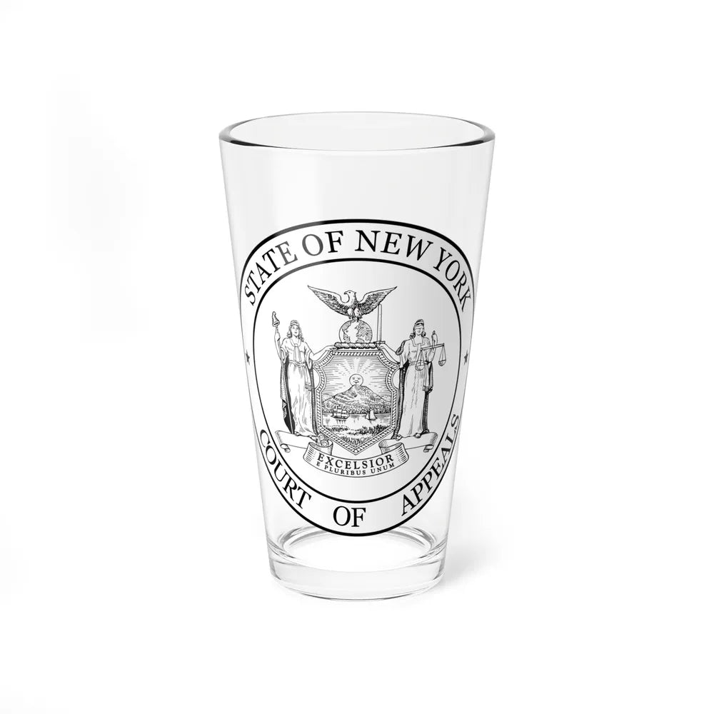 Seal of the New York Court of Appeals - Pint Glass 16oz-16oz-Go Mug Yourself