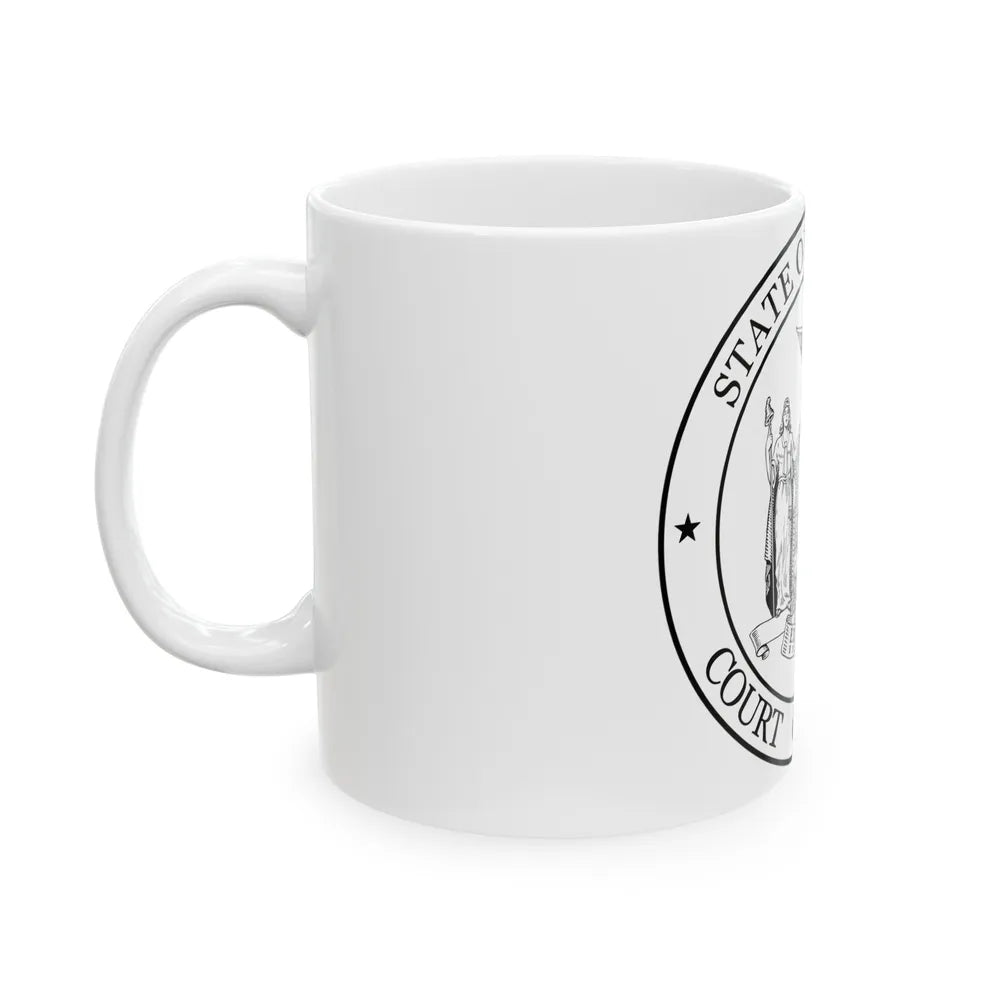 Seal of the New York Court of Appeals - White Coffee Mug-Go Mug Yourself