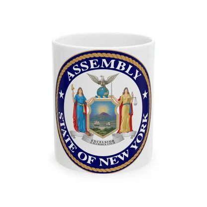 Seal of the New York State Assembly - White Coffee Mug 11oz - Go Mug Yourself