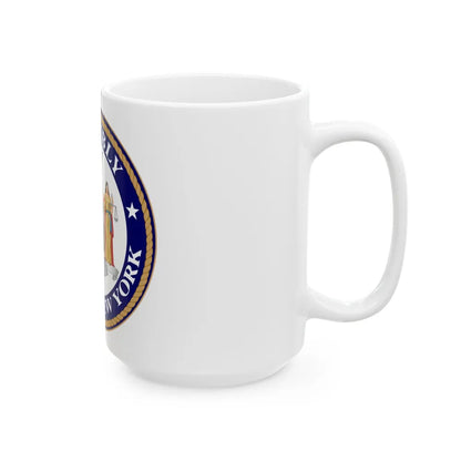 Seal of the New York State Assembly - White Coffee Mug-Go Mug Yourself