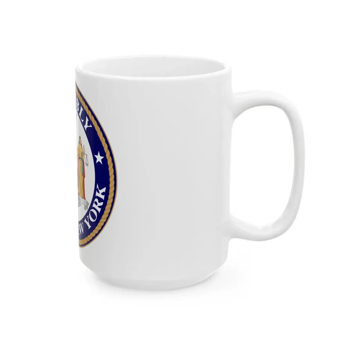 Seal of the New York State Assembly - White Coffee Mug - Go Mug Yourself