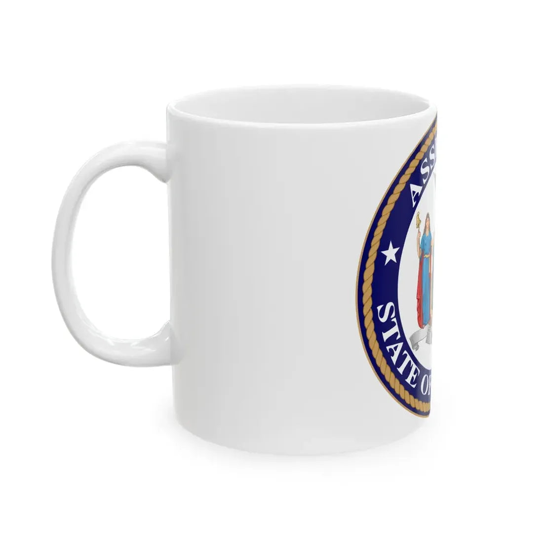 Seal of the New York State Assembly - White Coffee Mug - Go Mug Yourself