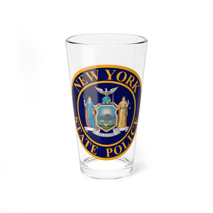 Seal of the New York State Police - Pint Glass 16oz-16oz-Go Mug Yourself