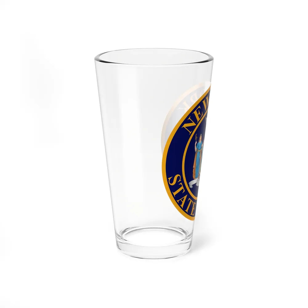 Seal of the New York State Police - Pint Glass 16oz-Go Mug Yourself