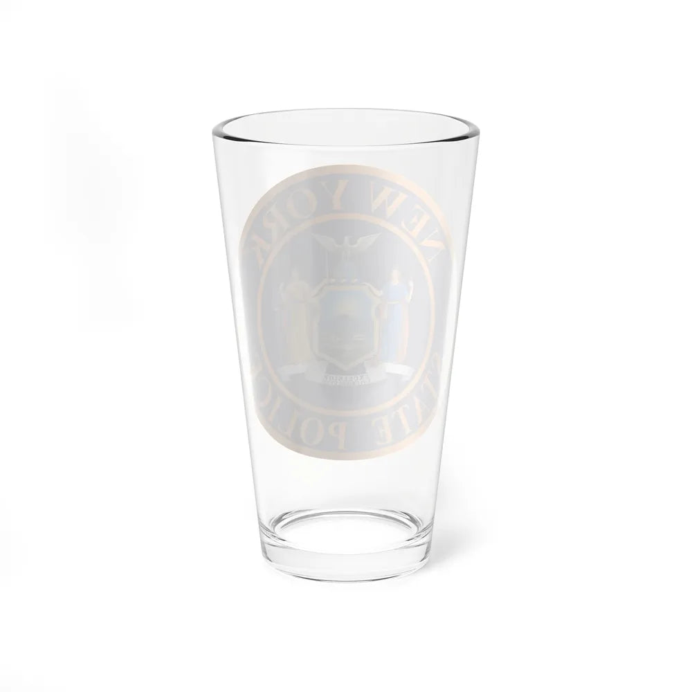 Seal of the New York State Police - Pint Glass 16oz-Go Mug Yourself