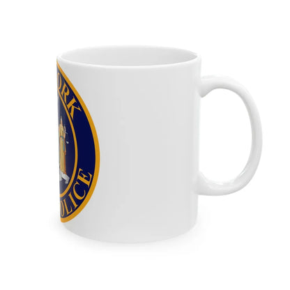 Seal of the New York State Police - White Coffee Mug-Go Mug Yourself