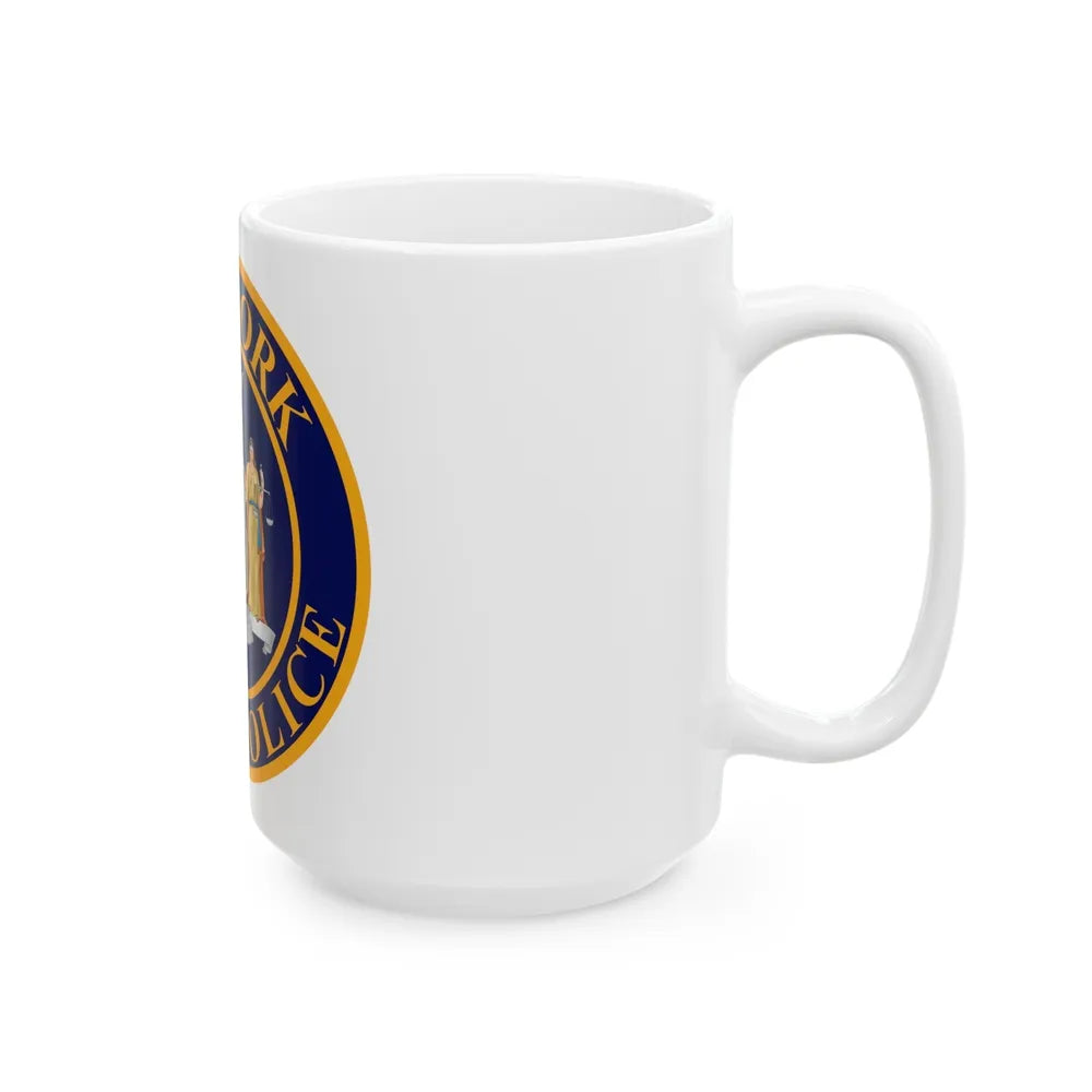 Seal of the New York State Police - White Coffee Mug-Go Mug Yourself