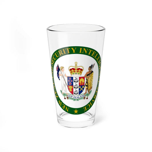 Seal of the New Zealand Security Intelligence Service (New Zealand) (Coat of Arms) Pint Glass 16oz 16oz - Go Mug Yourself