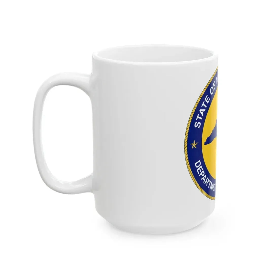 Seal of the North Carolina Department of Correction - White Coffee Mug - Go Mug Yourself