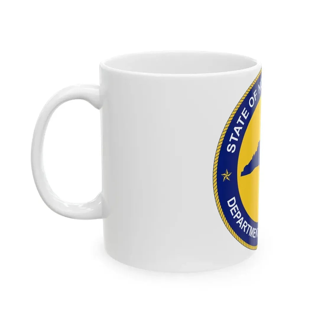 Seal of the North Carolina Department of Correction - White Coffee Mug - Go Mug Yourself