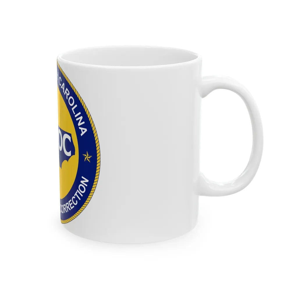 Seal of the North Carolina Department of Correction - White Coffee Mug-Go Mug Yourself