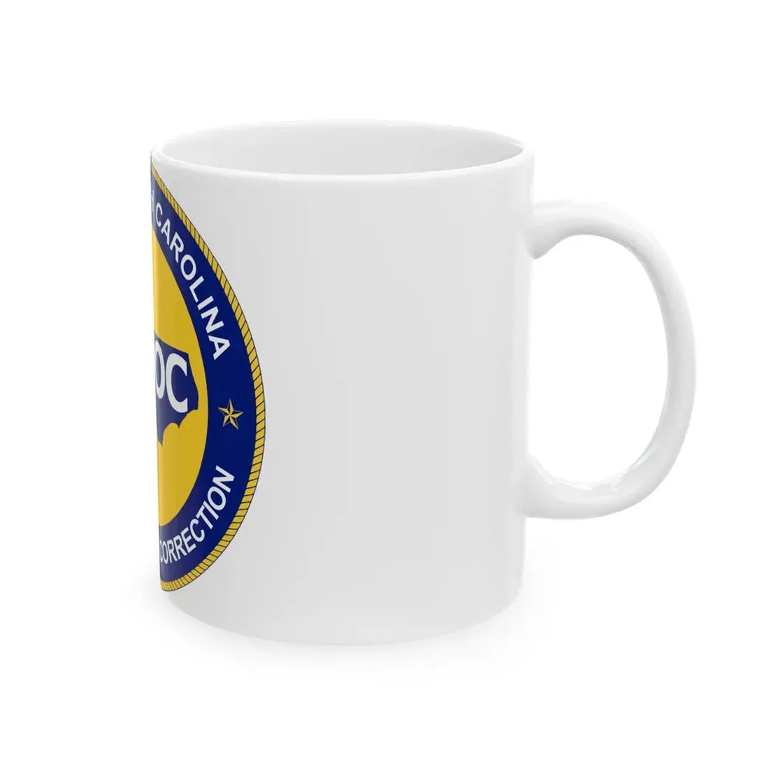 Seal of the North Carolina Department of Correction - White Coffee Mug - Go Mug Yourself