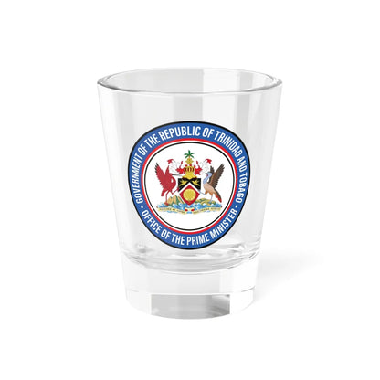 Seal of the Office of the Prime Minister Trinidad and Tobago (Trinidad and Tobago) (Coat of Arms) Shot Glass 1.5oz 1.5oz - Go Mug Yourself