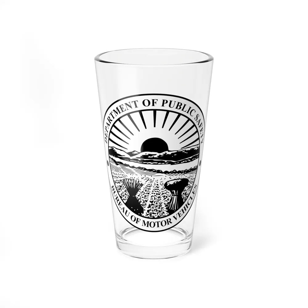 Seal of the Ohio Bureau of Motor Vehicles - Pint Glass 16oz-16oz-Go Mug Yourself