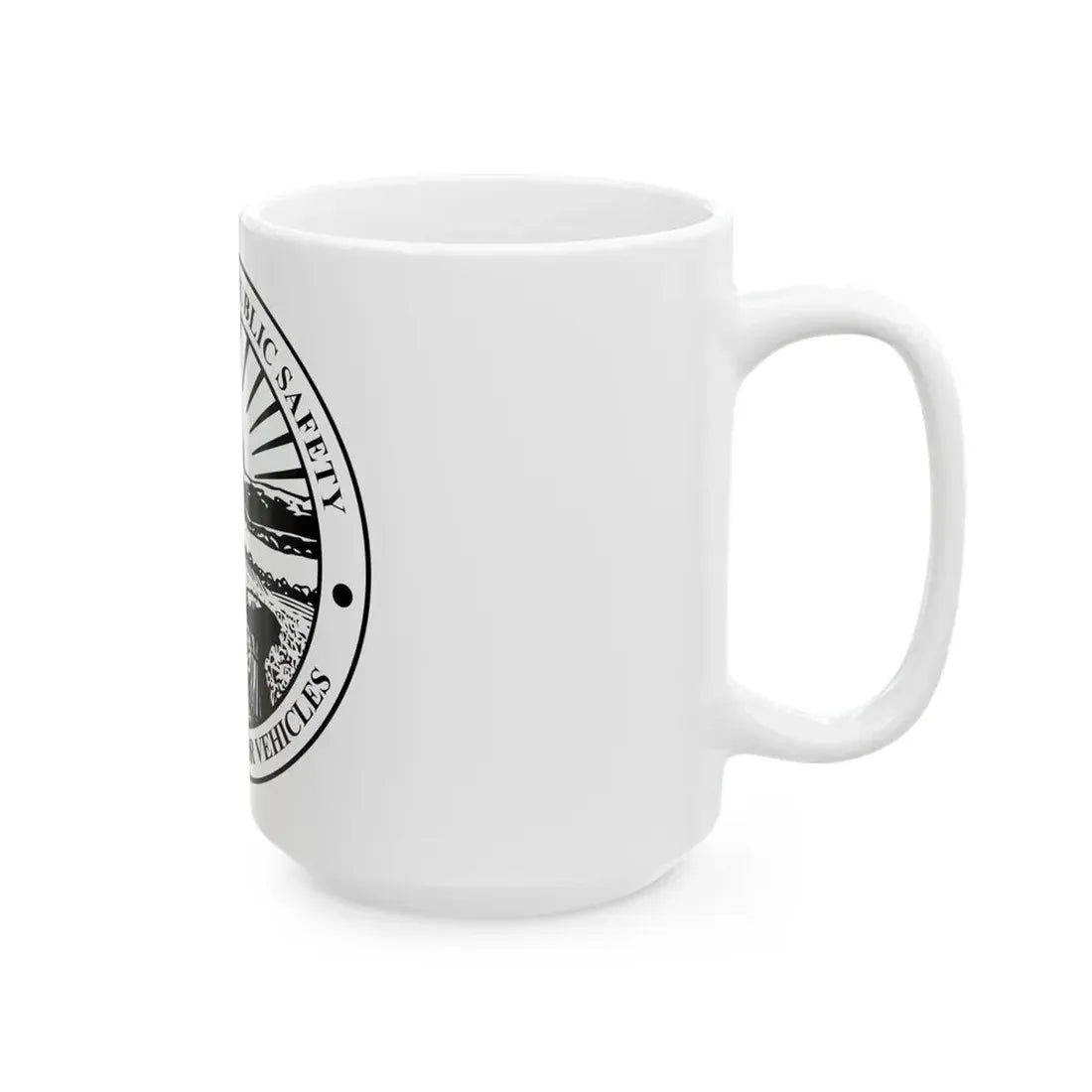Seal of the Ohio Bureau of Motor Vehicles - White Coffee Mug - Go Mug Yourself