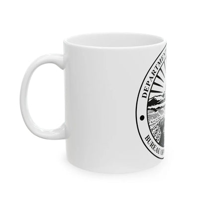 Seal of the Ohio Bureau of Motor Vehicles - White Coffee Mug-Go Mug Yourself