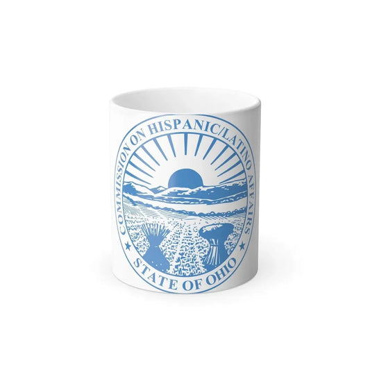Seal of the Ohio Commission on Hispanic and Latino Affairs - Color Changing Coffee Mug 11oz - Go Mug Yourself