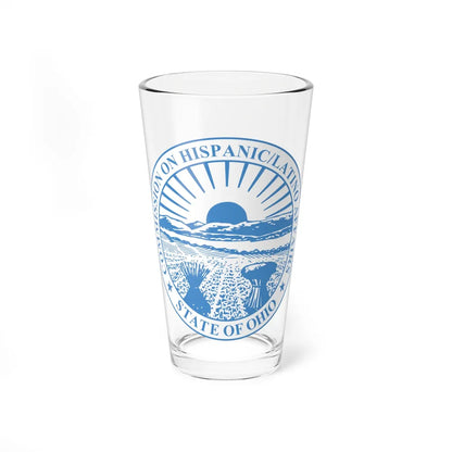 Seal of the Ohio Commission on Hispanic and Latino Affairs - Pint Glass 16oz-16oz-Go Mug Yourself