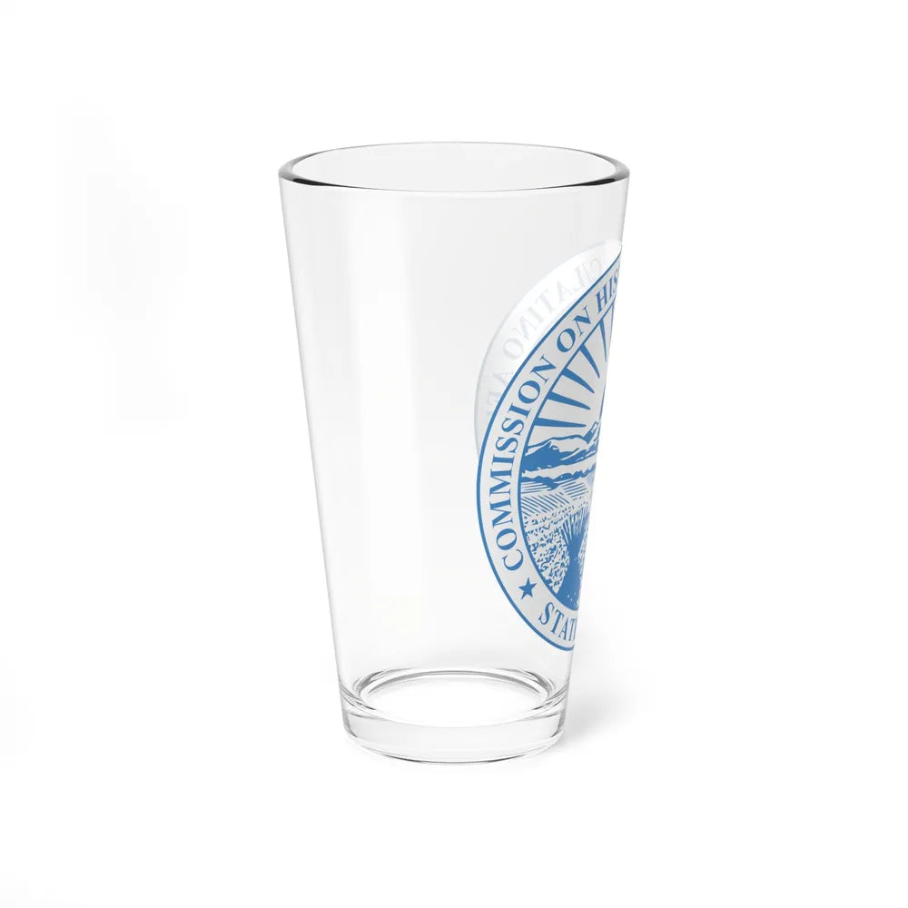 Seal of the Ohio Commission on Hispanic and Latino Affairs - Pint Glass 16oz-Go Mug Yourself