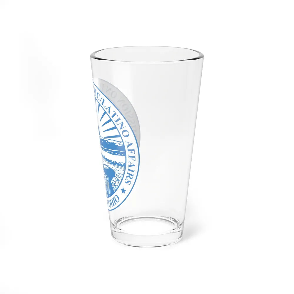 Seal of the Ohio Commission on Hispanic and Latino Affairs - Pint Glass 16oz-Go Mug Yourself