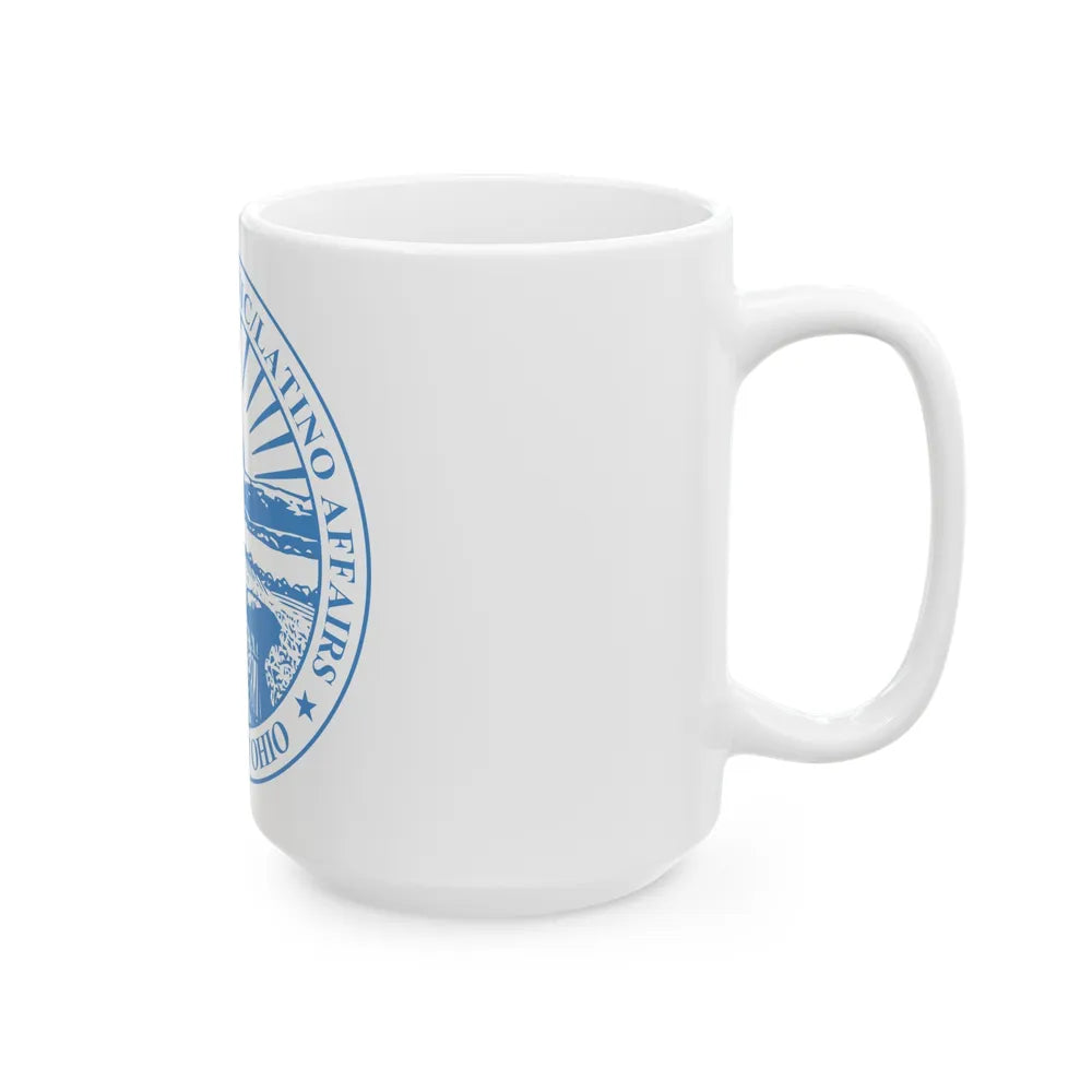 Seal of the Ohio Commission on Hispanic and Latino Affairs - White Coffee Mug-Go Mug Yourself