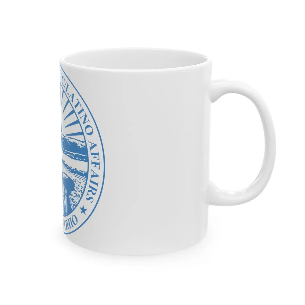 Seal of the Ohio Commission on Hispanic and Latino Affairs - White Coffee Mug-Go Mug Yourself