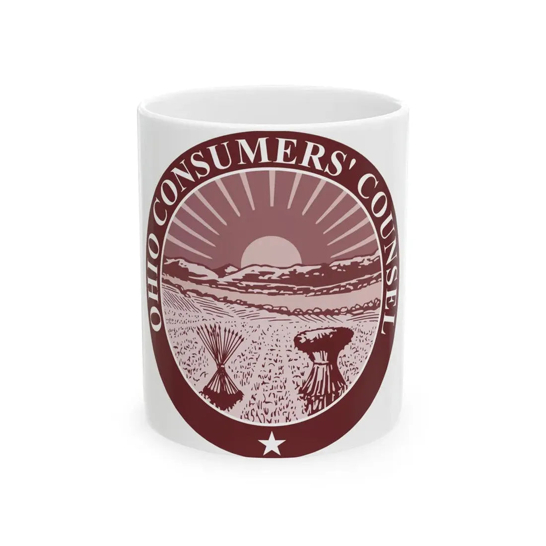 Seal of the Ohio Consumers Counsel - White Coffee Mug 11oz - Go Mug Yourself