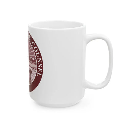 Seal of the Ohio Consumers Counsel - White Coffee Mug-Go Mug Yourself