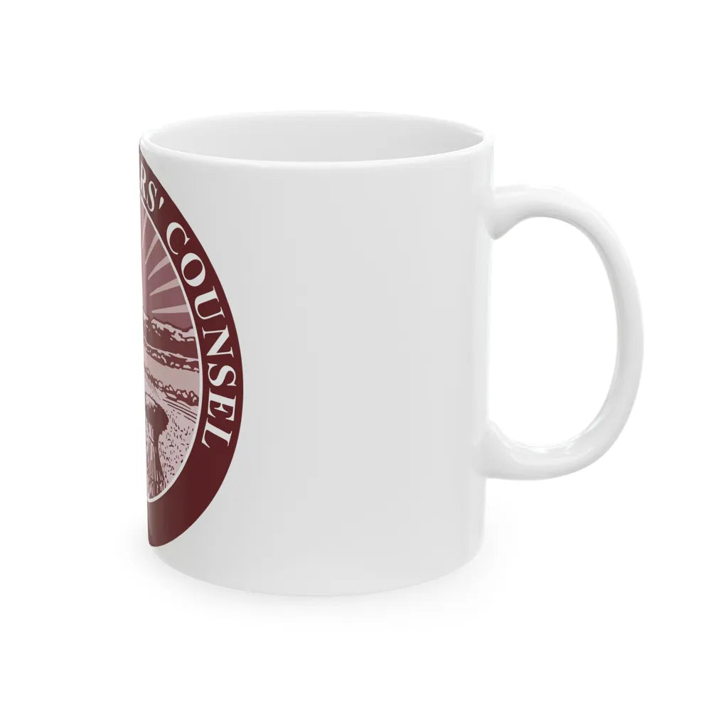 Seal of the Ohio Consumers Counsel - White Coffee Mug-Go Mug Yourself