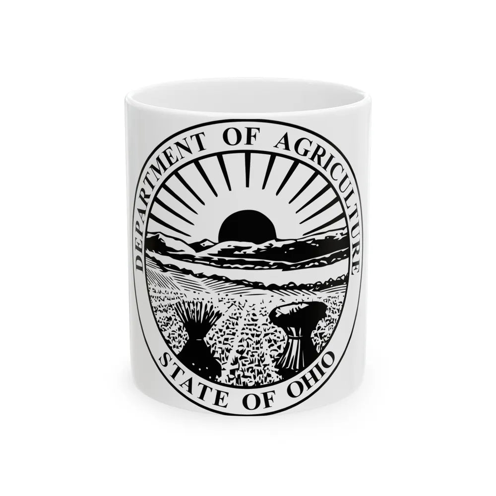 Seal of the Ohio Department of Agriculture - White Coffee Mug-11oz-Go Mug Yourself