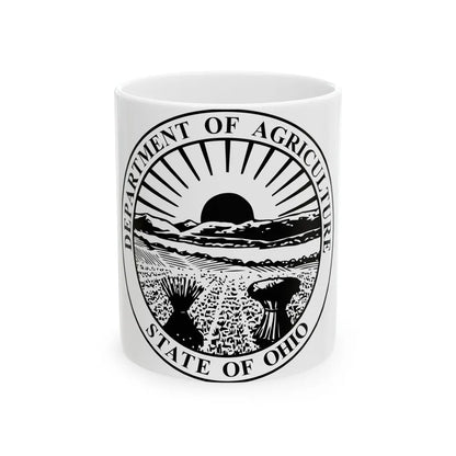 Seal of the Ohio Department of Agriculture - White Coffee Mug-11oz-Go Mug Yourself