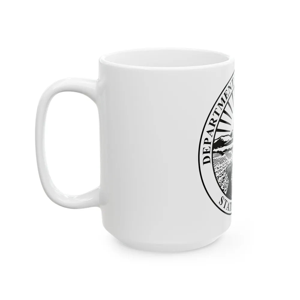 Seal of the Ohio Department of Agriculture - White Coffee Mug-Go Mug Yourself