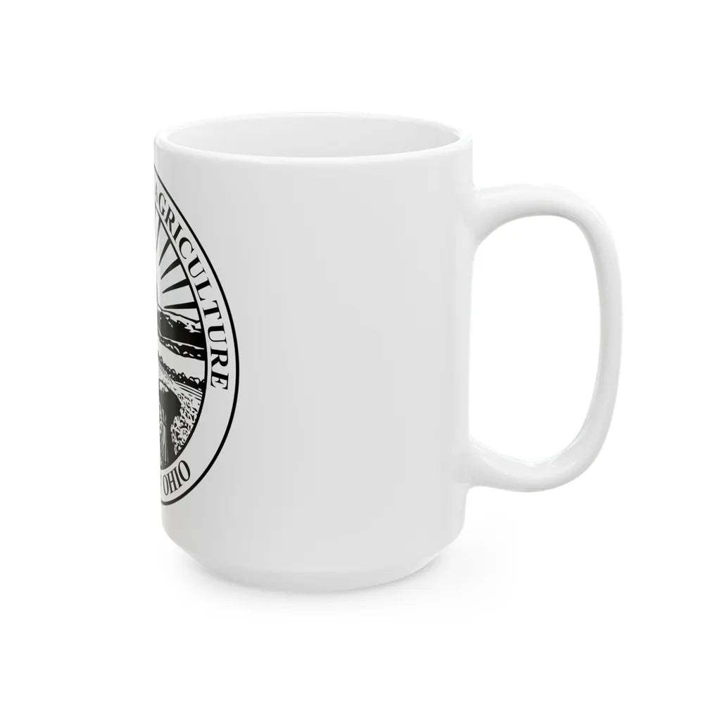 Seal of the Ohio Department of Agriculture - White Coffee Mug-Go Mug Yourself