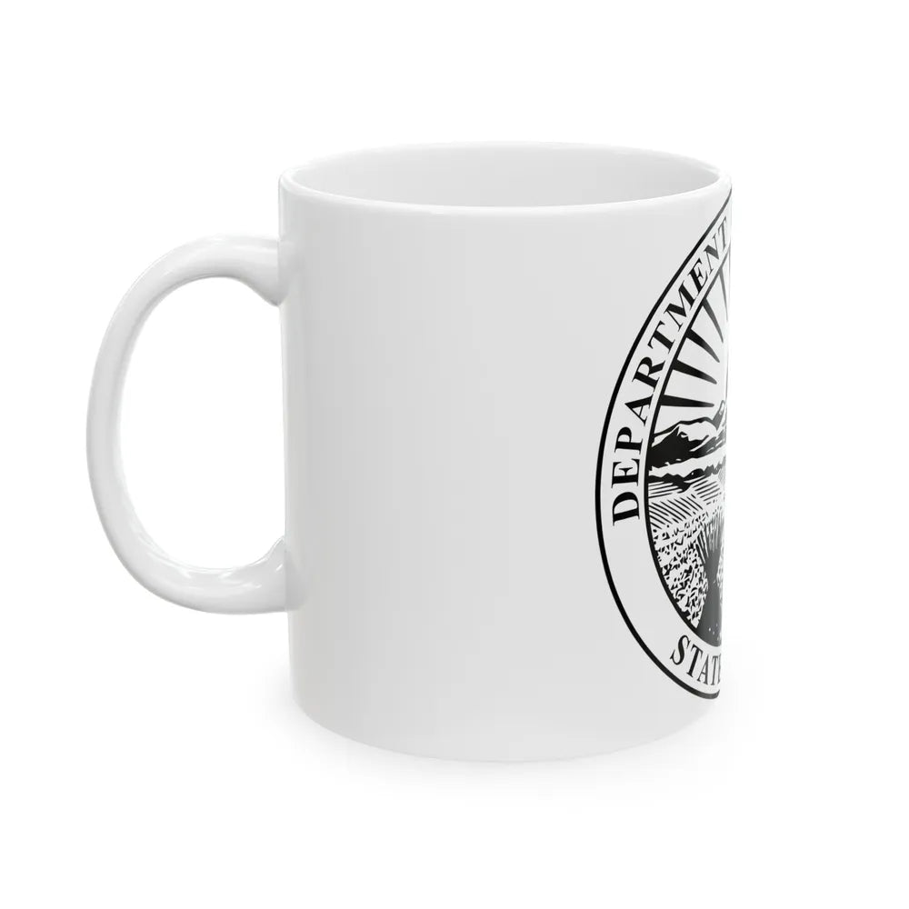 Seal of the Ohio Department of Agriculture - White Coffee Mug-Go Mug Yourself