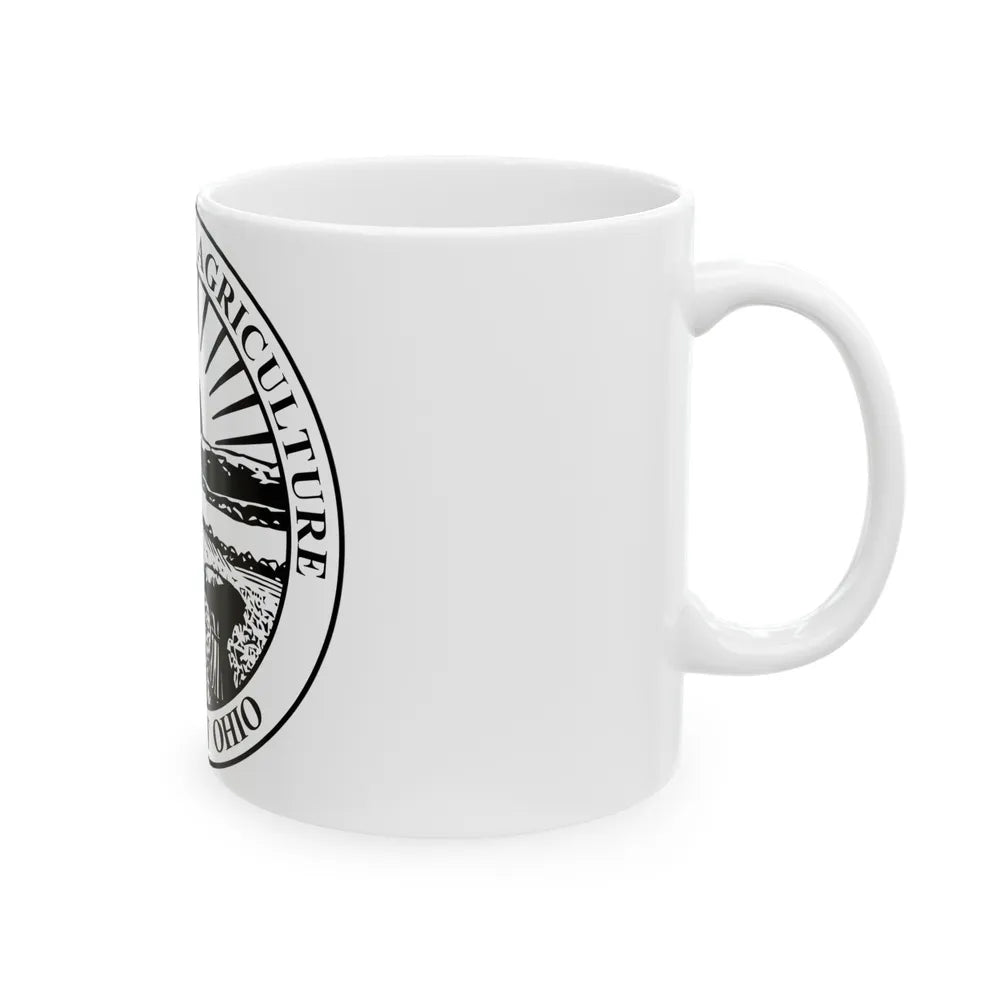 Seal of the Ohio Department of Agriculture - White Coffee Mug-Go Mug Yourself