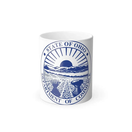 Seal of the Ohio Department of Commerce - Color Changing Coffee Mug 11oz - Go Mug Yourself