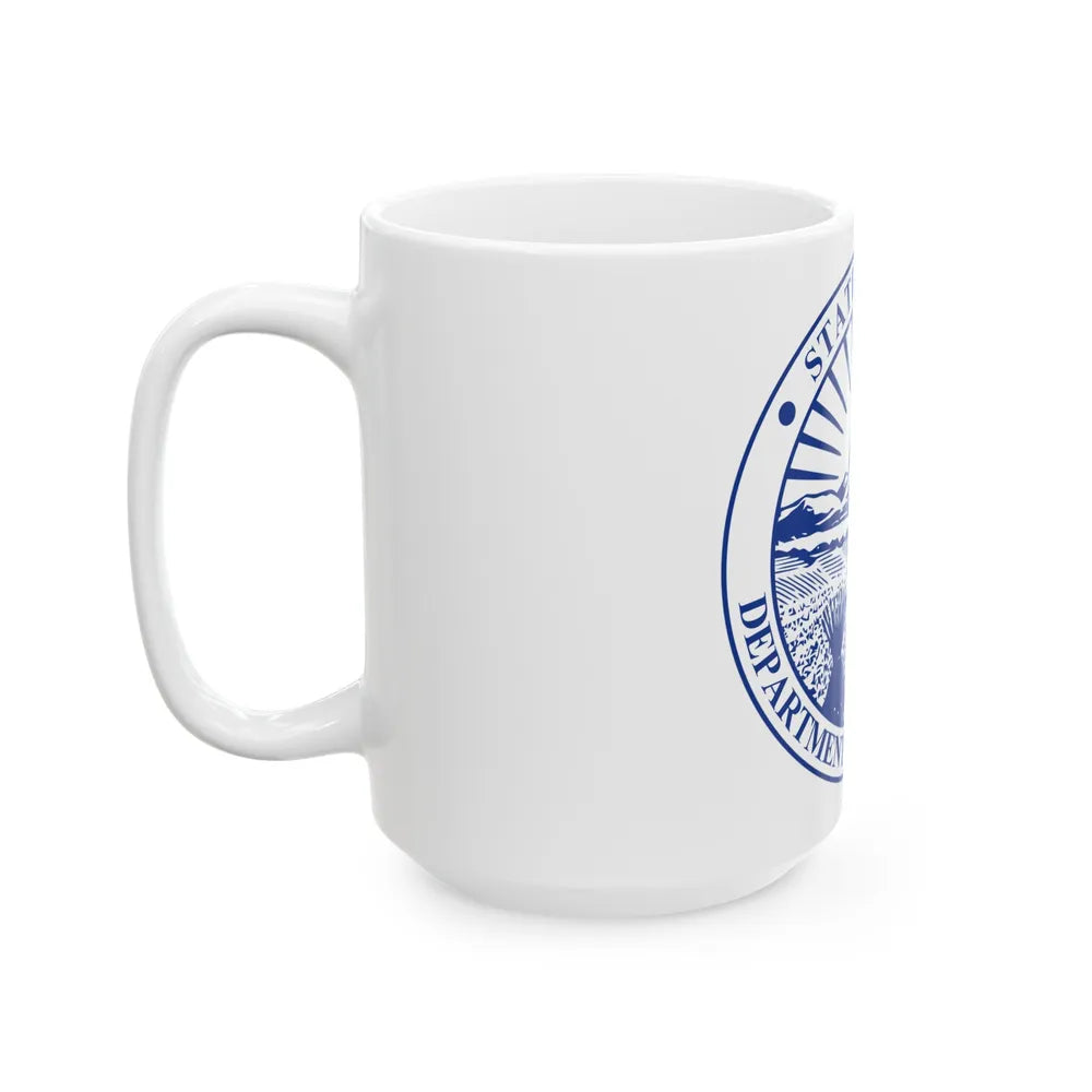 Seal of the Ohio Department of Commerce - White Coffee Mug-Go Mug Yourself